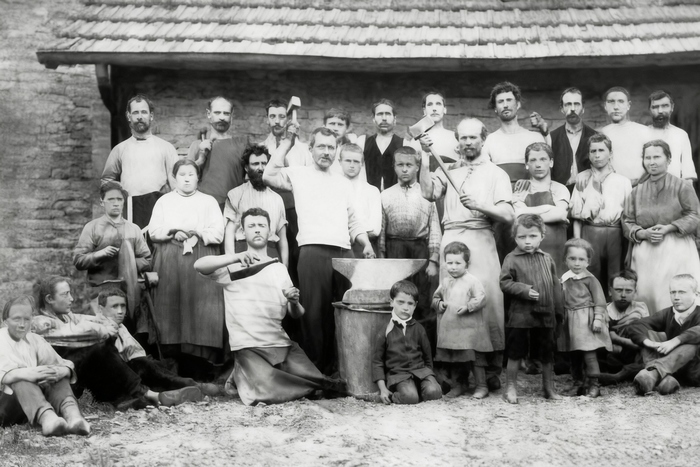 [Les ouvriers Schwenninger-Besançon en 1891]